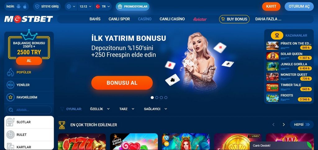 Mostbet: um parceiro generoso